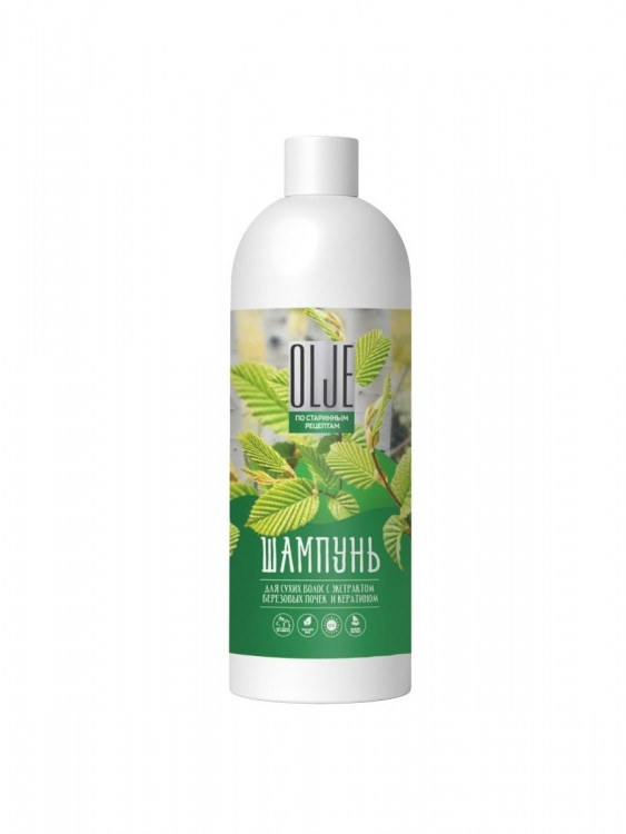 OLJE Натуральный шампунь для сухих волос с экстрактом березовых почек и кератином 1000 мл в Петрозаводске